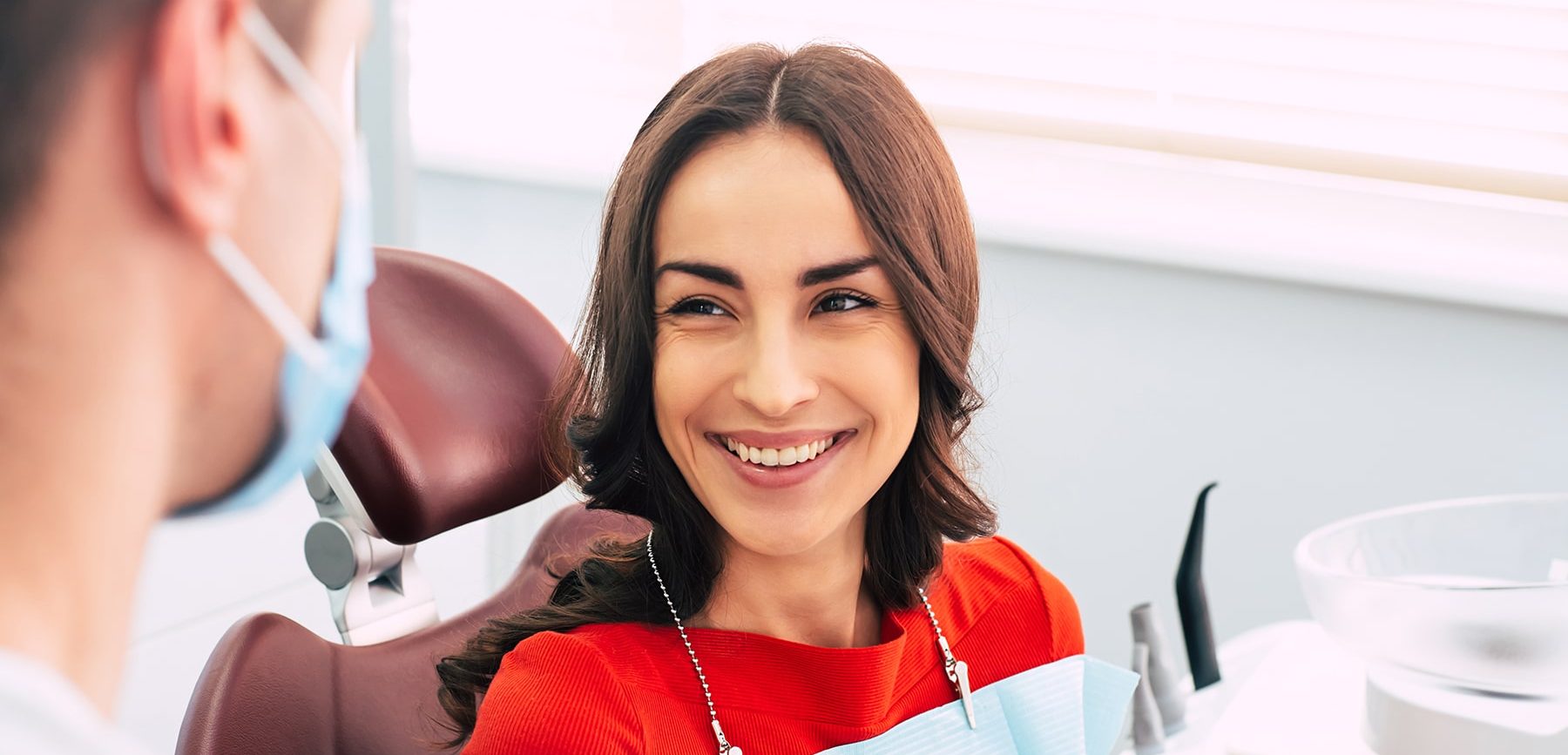 Woman at a general dentistry in Thornton, CO